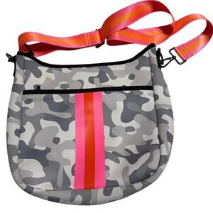 Haute Shore Jeri Rise Crossbody Purse Bag Neoprene White Gray Camo Pink Red